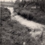 Bypass in flood late '60s looking west