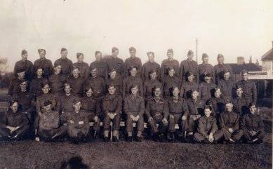 Itteringham & Erpingham Home Guard (+ other volunteers) on Aldborough Green.