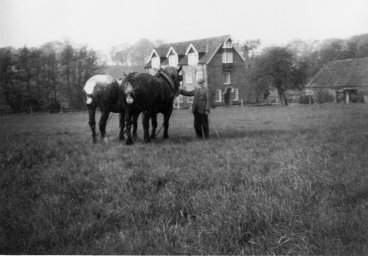 Bertie Bumfrey and friends above the Mill c.1959