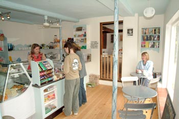New look shop interior with refreshment area