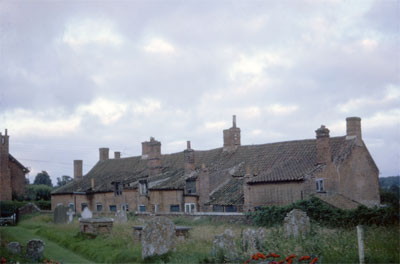 Rear of the terrace, looking from the churchyard in 1969