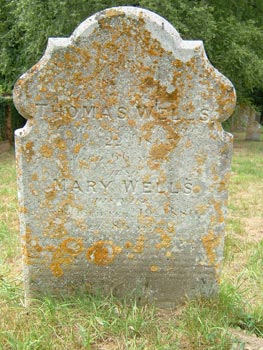 Thomas-Mary Wells gravestone